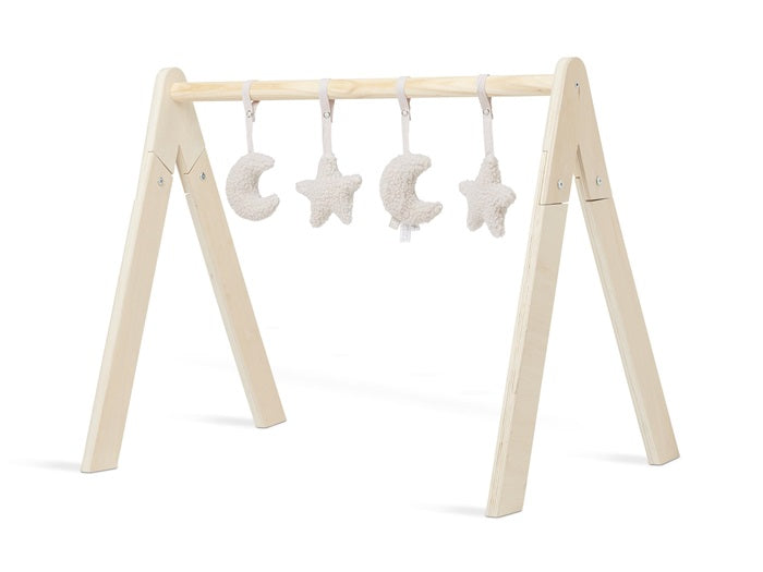 Jollein -  Speelfiguurtjes voor Babygym - exclusief houten babygym, Babygyms & speelkleden, Jollein, Keekabuu