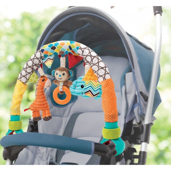 Infantino - Soft - Go-Gaga - Safari Stroller Arch, Kinderwagen speeltjes, Infantino, Keekabuu