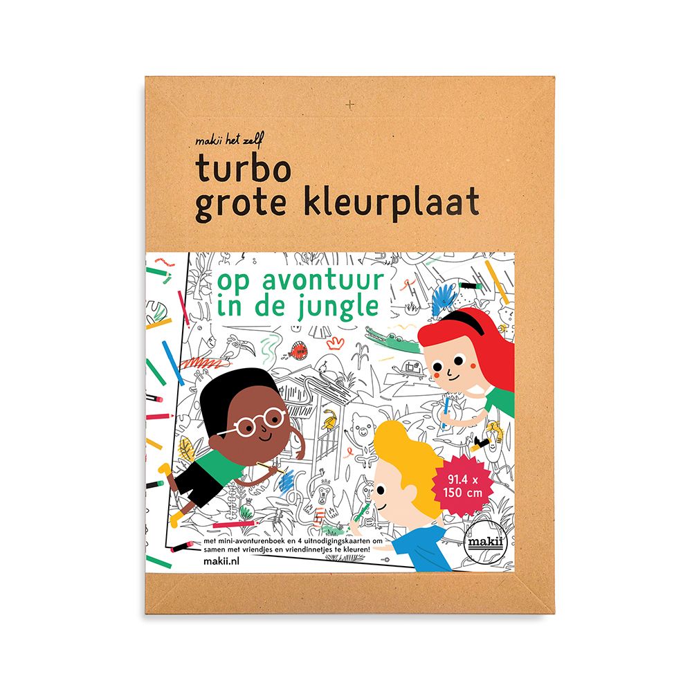 Makii - Turbo Grote kleurplaat, Kleurplaten & stickers, Makii, Keekabuu